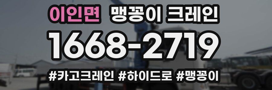 이인면 맹꽁이 크레인