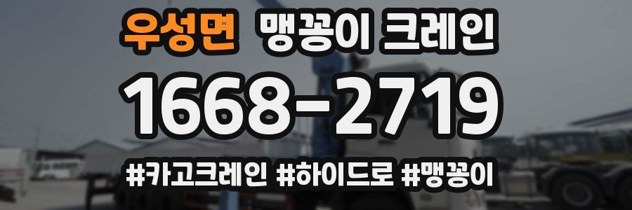 우성면 맹꽁이 크레인