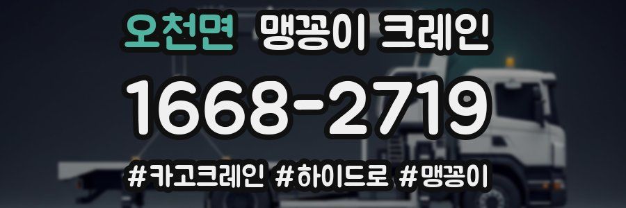 오천면 맹꽁이 크레인
