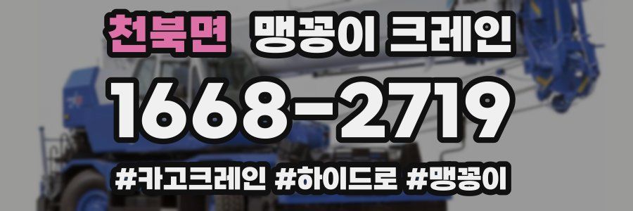 천북면 맹꽁이 크레인