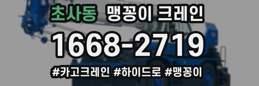 초사동 맹꽁이 크레인