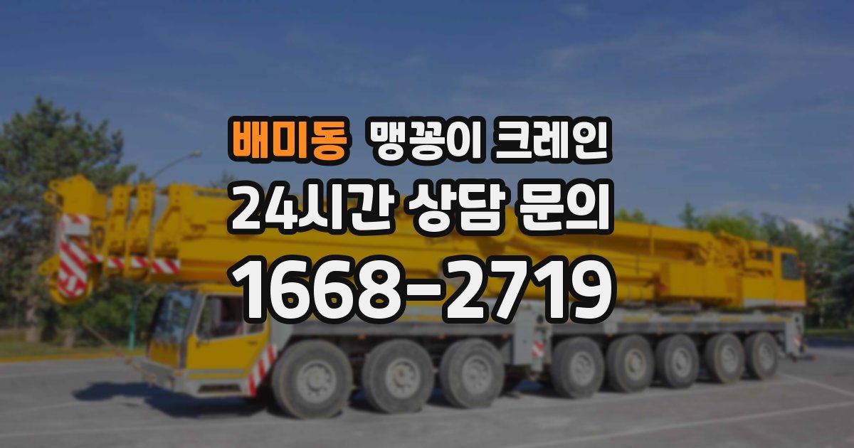 배미동 맹꽁이 크레인