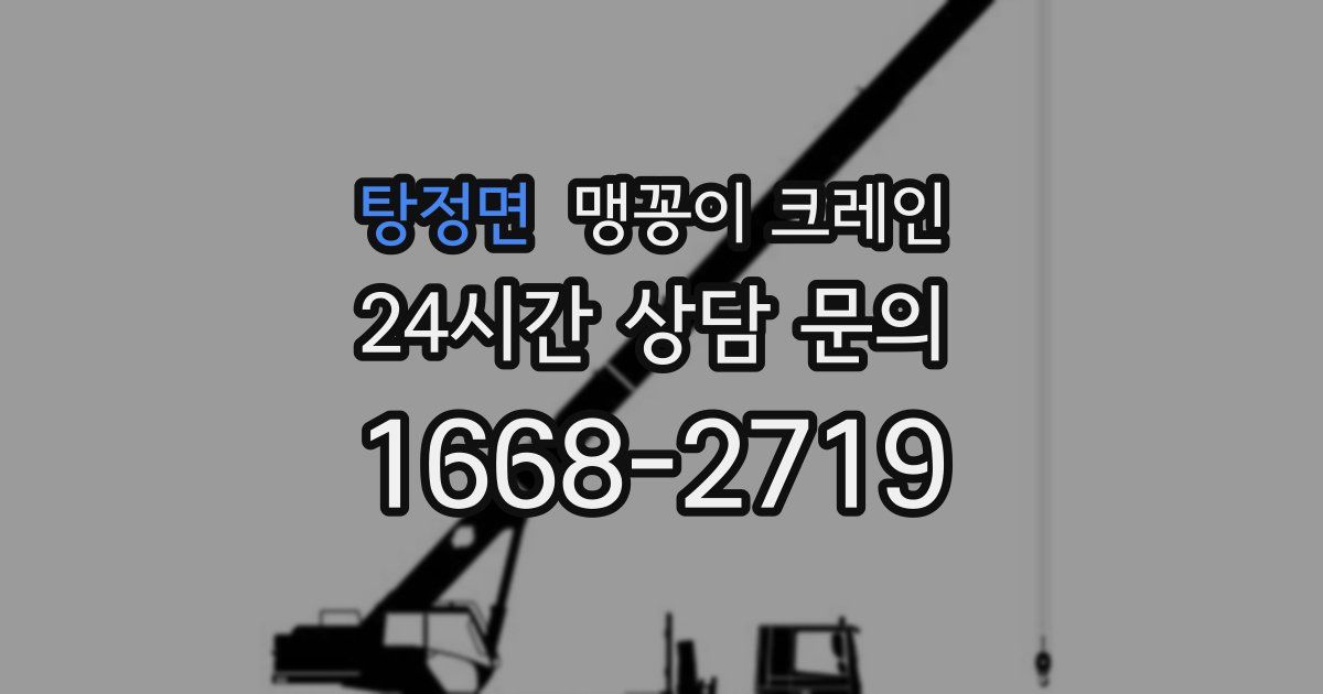 탕정면 맹꽁이 크레인