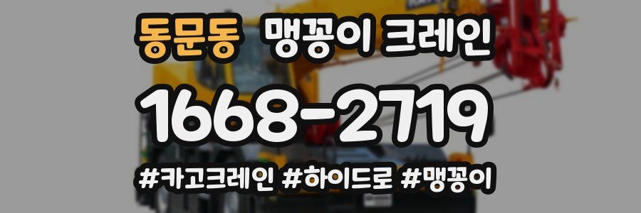 동문동 맹꽁이 크레인