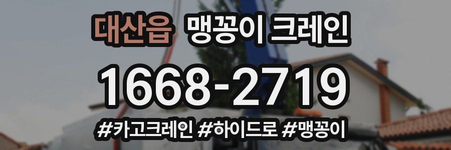 대산읍 맹꽁이 크레인