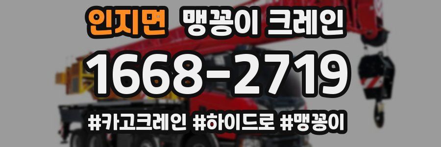 인지면 맹꽁이 크레인