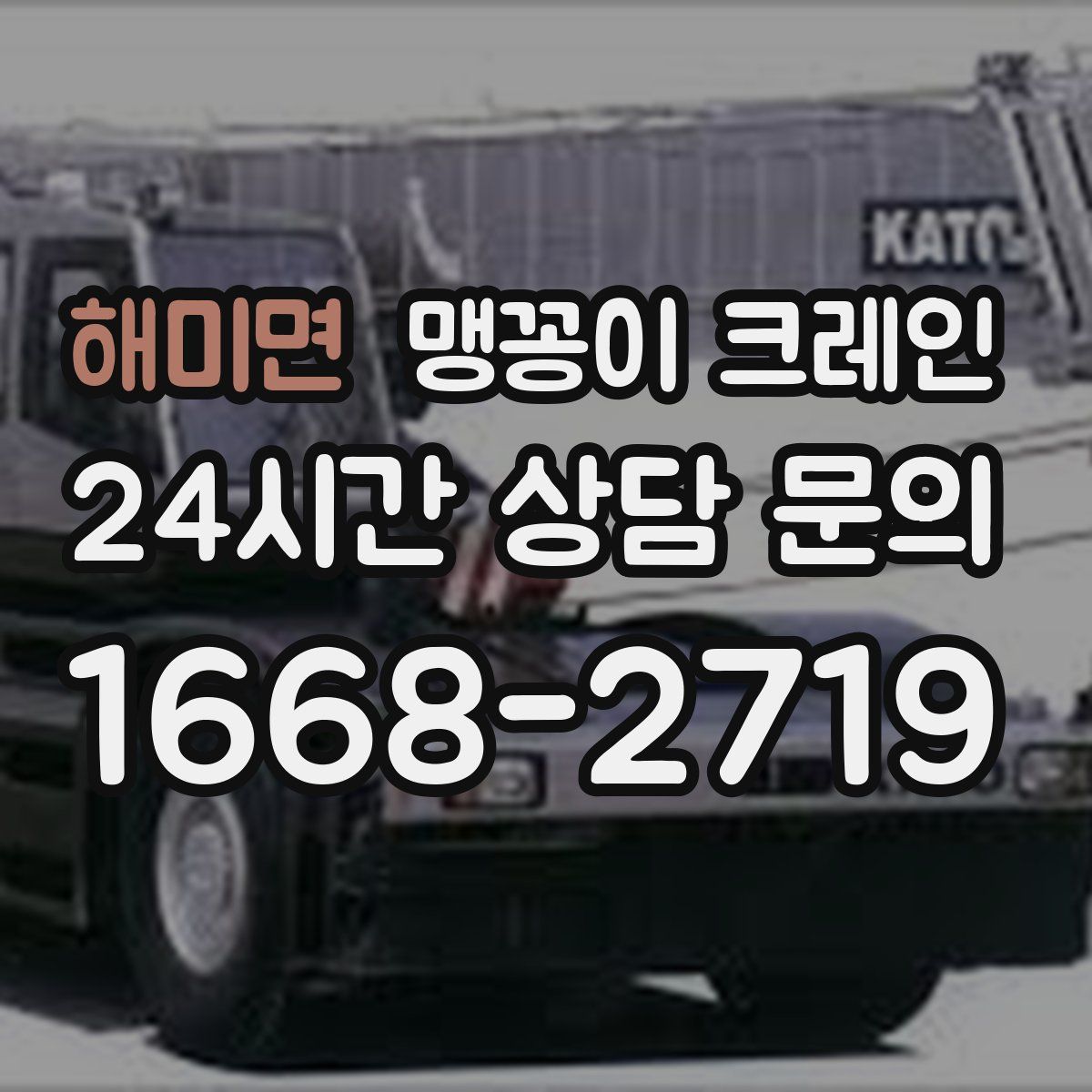 해미면 맹꽁이 크레인
