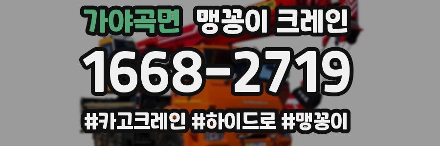 가야곡면 맹꽁이 크레인