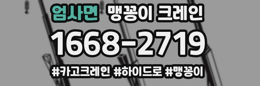 엄사면 맹꽁이 크레인