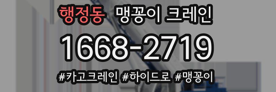 행정동 맹꽁이 크레인