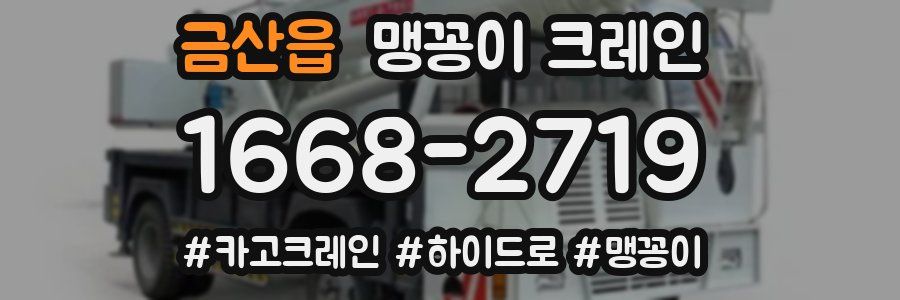 금산읍 맹꽁이 크레인