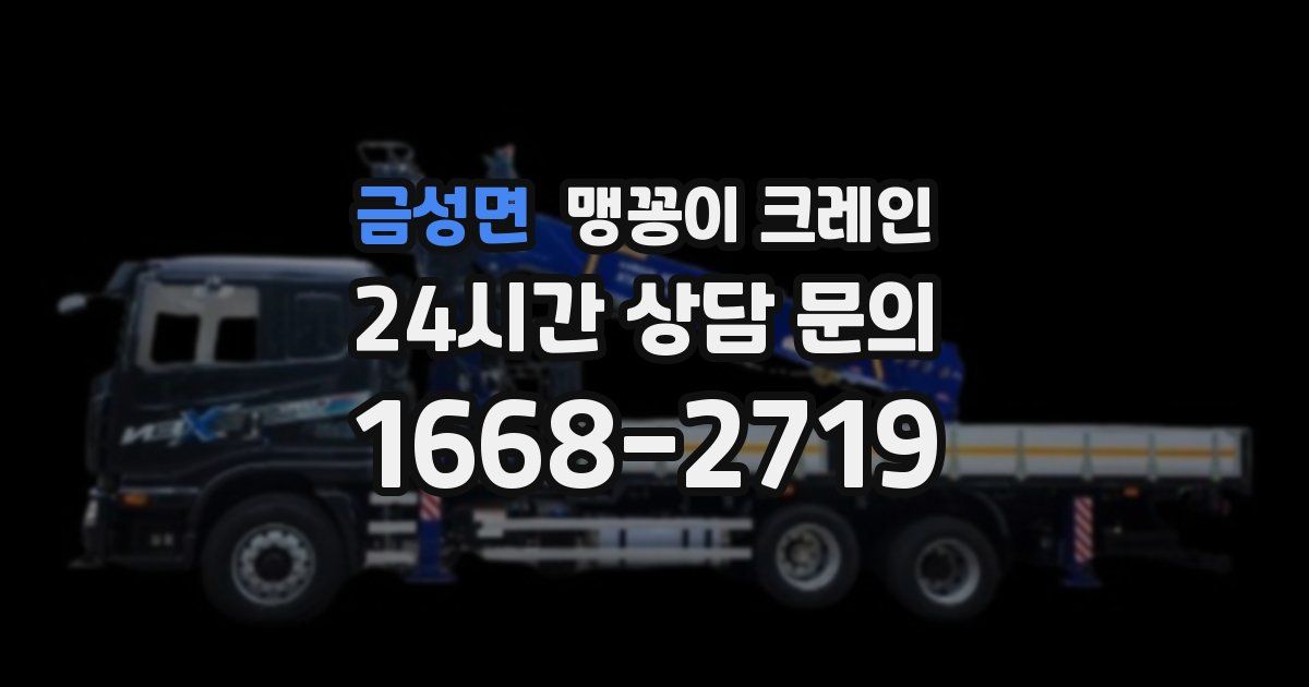 금성면 맹꽁이 크레인
