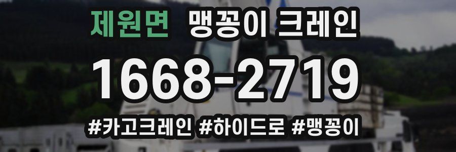 제원면 맹꽁이 크레인