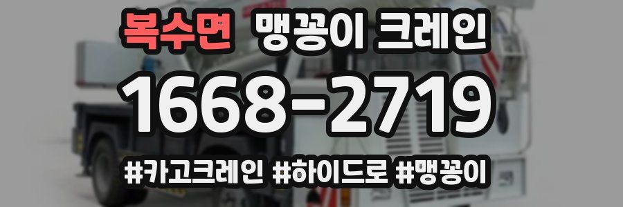 복수면 맹꽁이 크레인