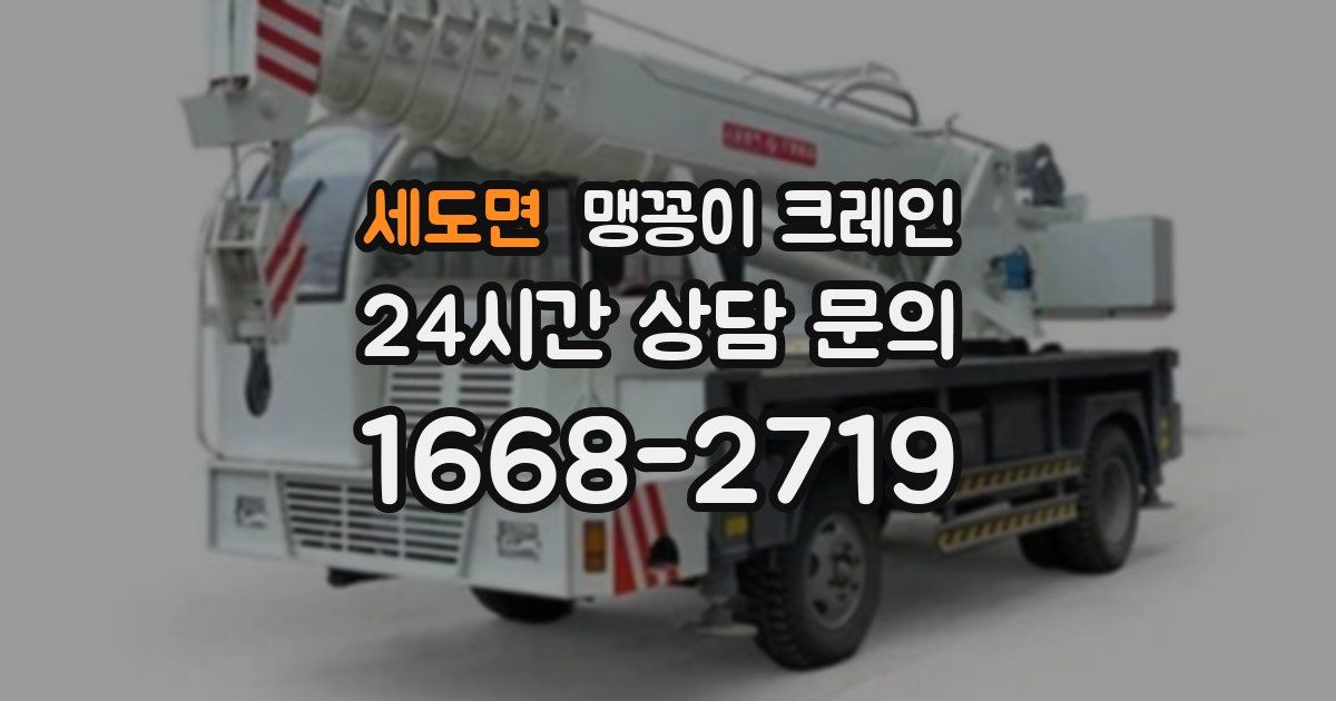 세도면 맹꽁이 크레인