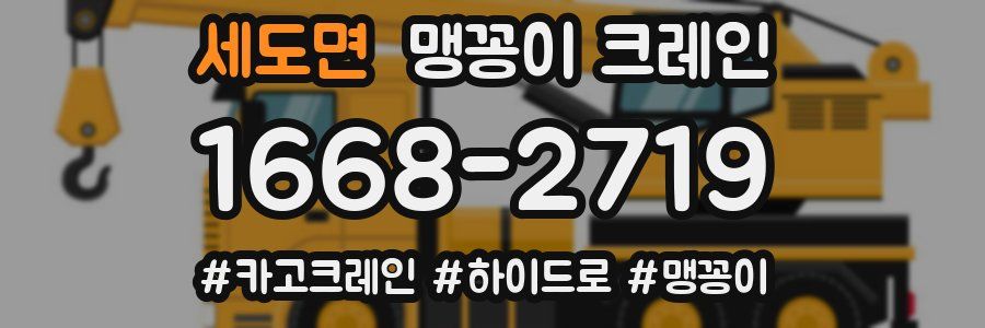 세도면 맹꽁이 크레인