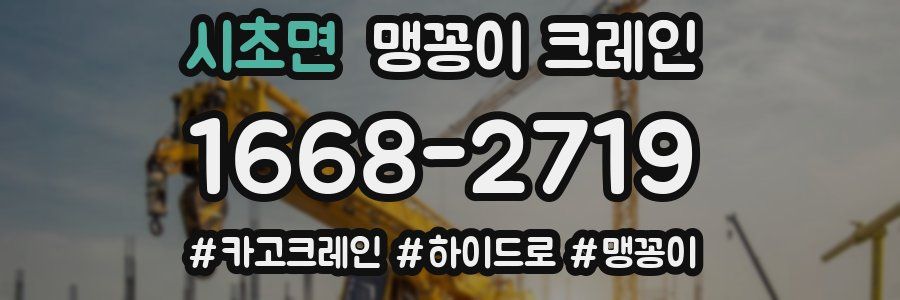 시초면 맹꽁이 크레인