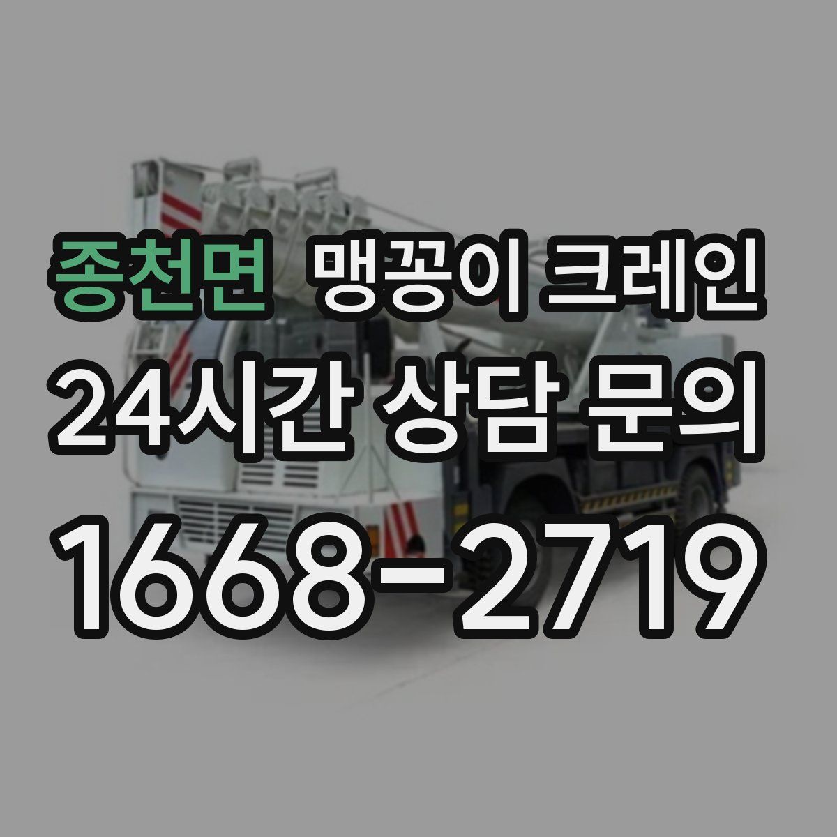 종천면 맹꽁이 크레인