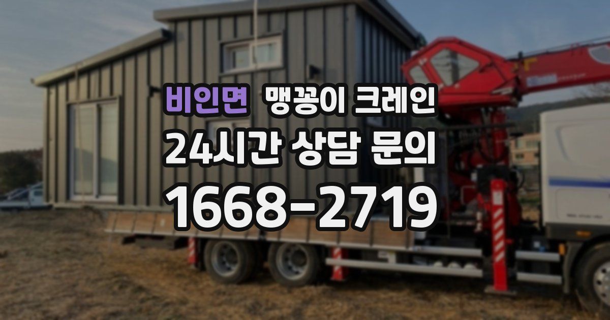 비인면 맹꽁이 크레인
