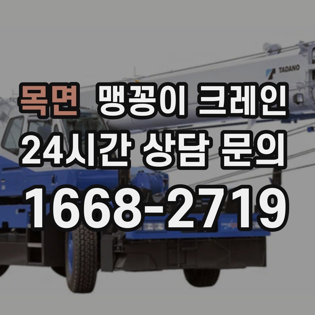 목면 맹꽁이 크레인