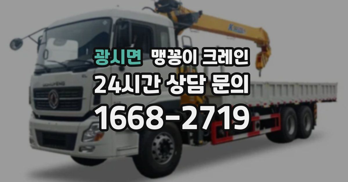 광시면 맹꽁이 크레인