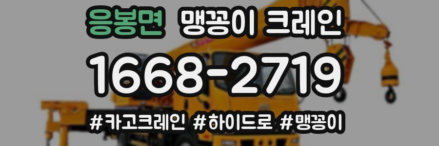 응봉면 맹꽁이 크레인