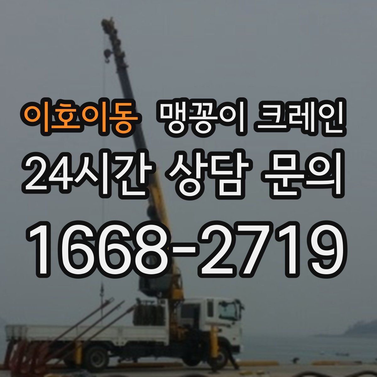 이호이동 맹꽁이 크레인