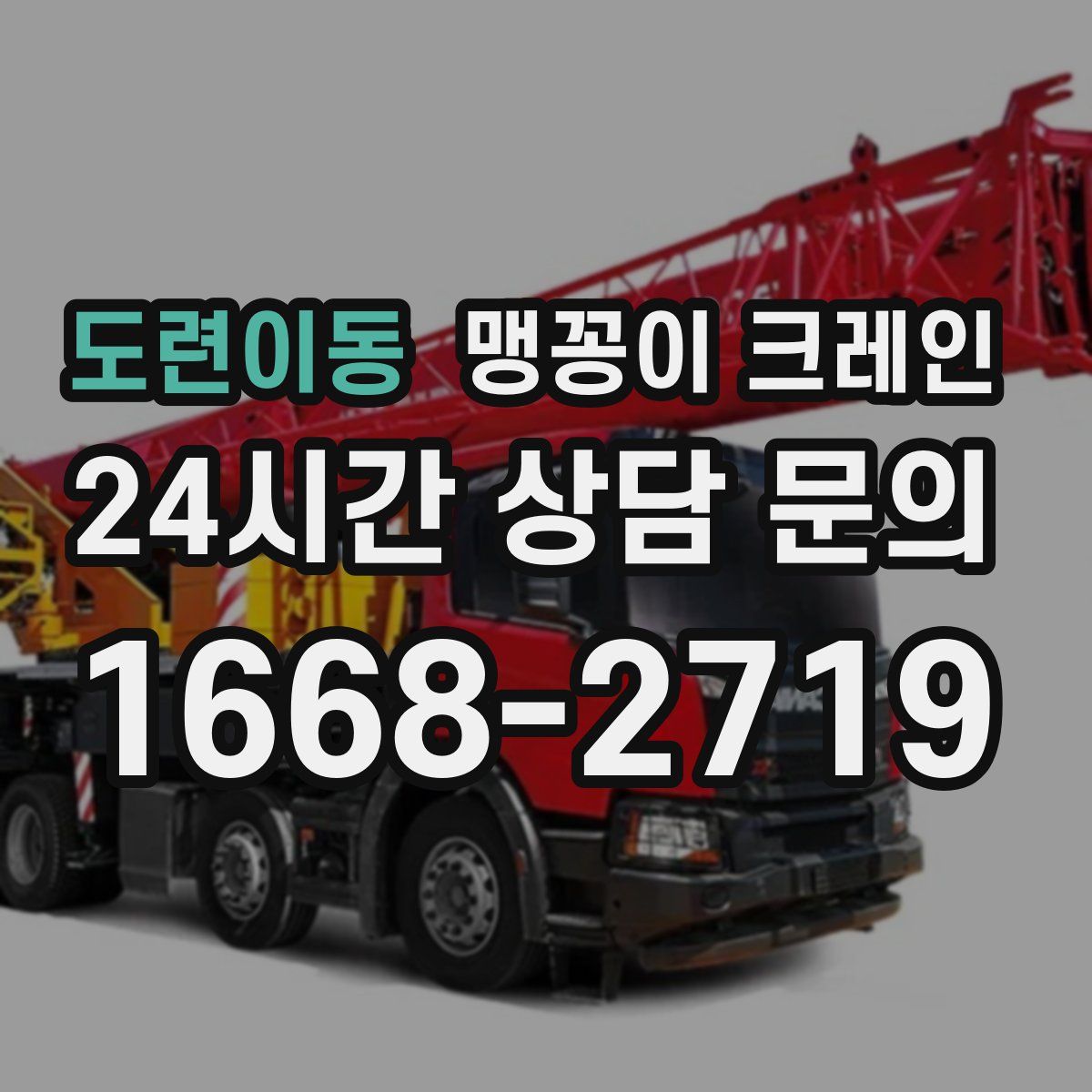 도련이동 맹꽁이 크레인