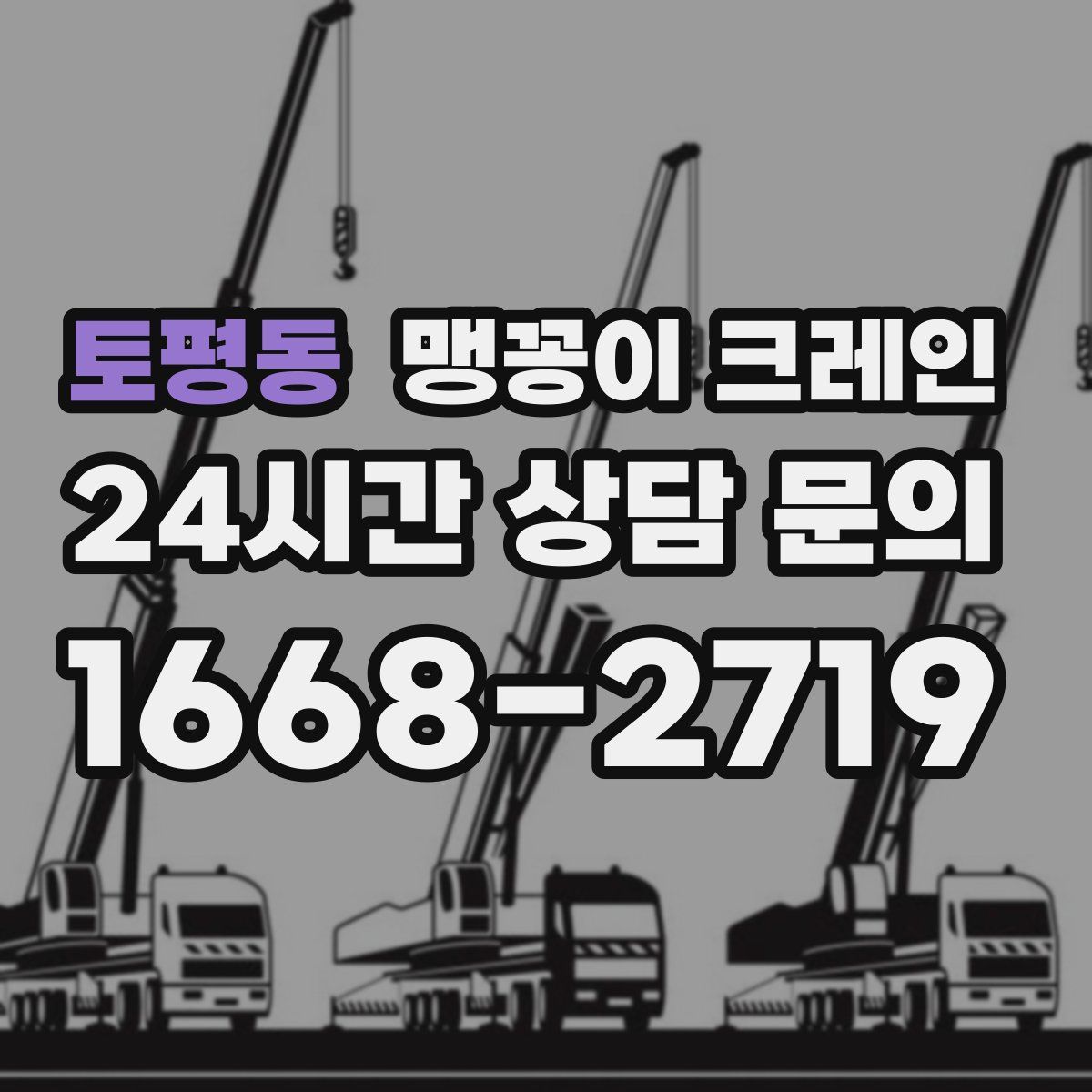 토평동 맹꽁이 크레인