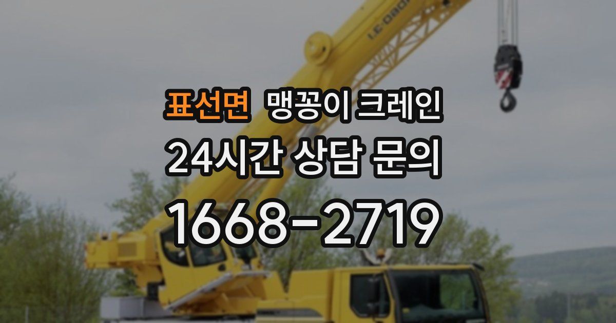 표선면 맹꽁이 크레인