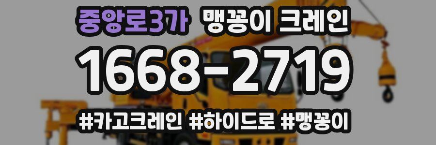 중앙로3가 맹꽁이 크레인