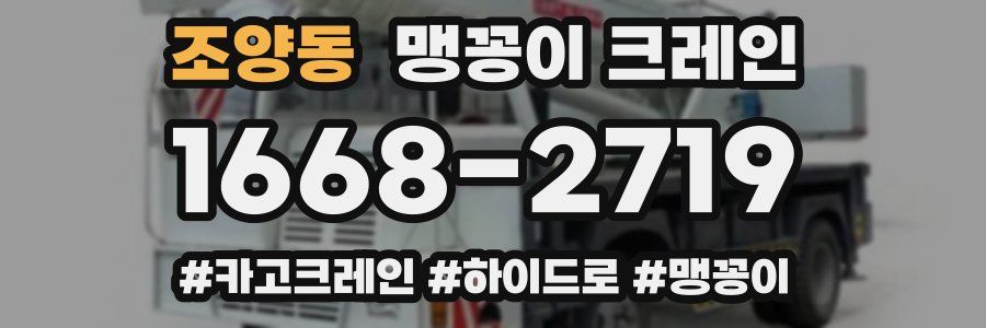 조양동 맹꽁이 크레인