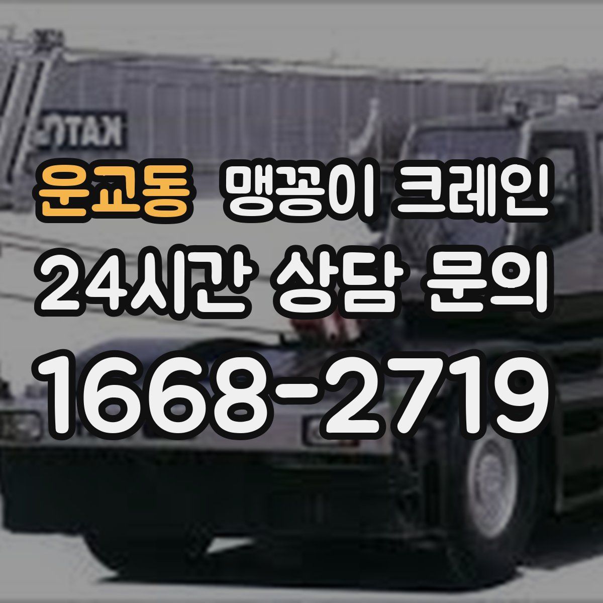 운교동 맹꽁이 크레인
