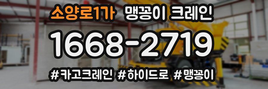 소양로1가 맹꽁이 크레인