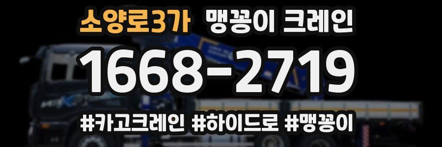 소양로3가 맹꽁이 크레인