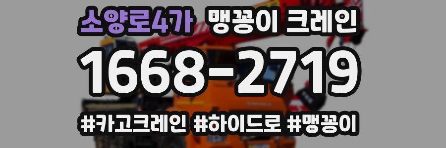 소양로4가 맹꽁이 크레인