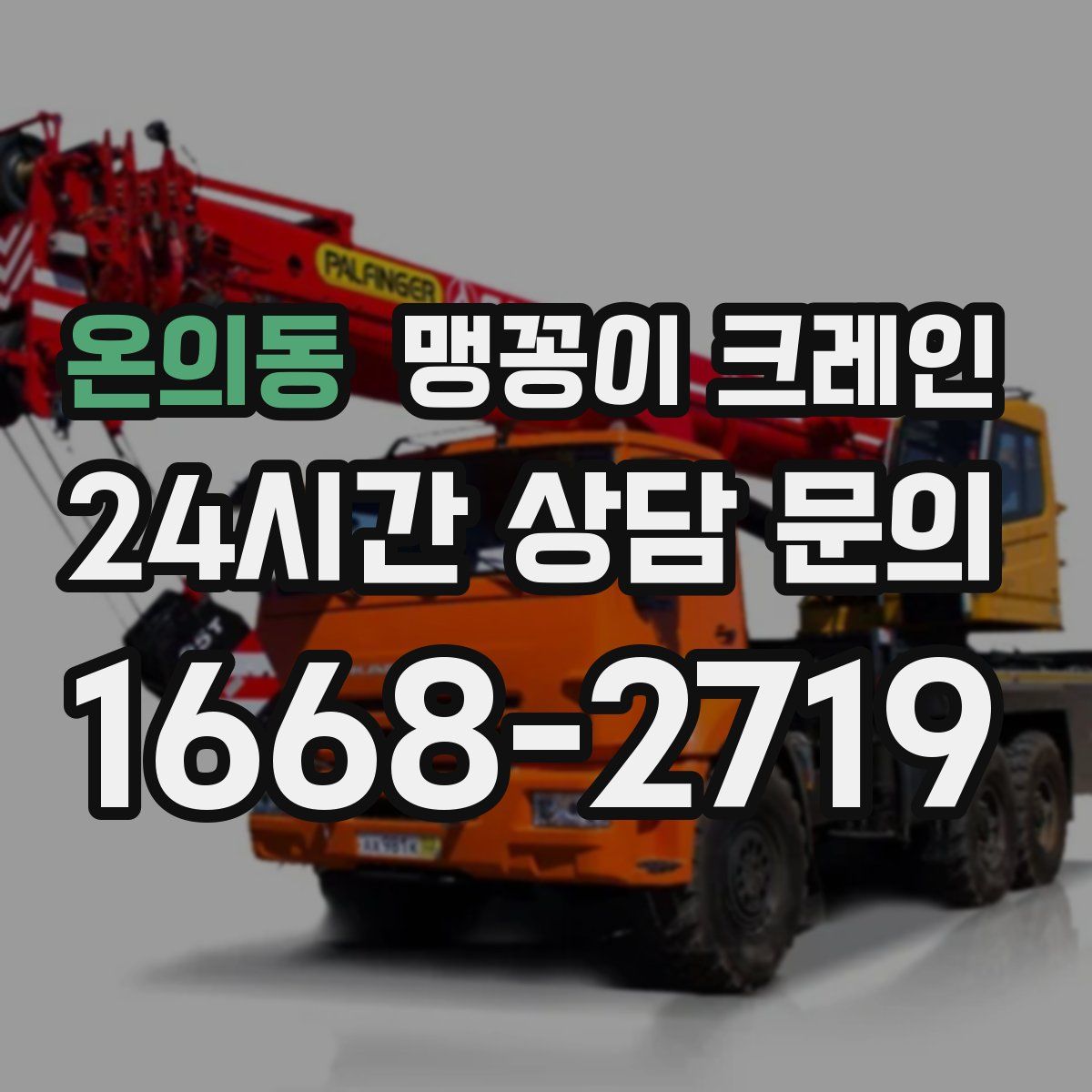 온의동 맹꽁이 크레인