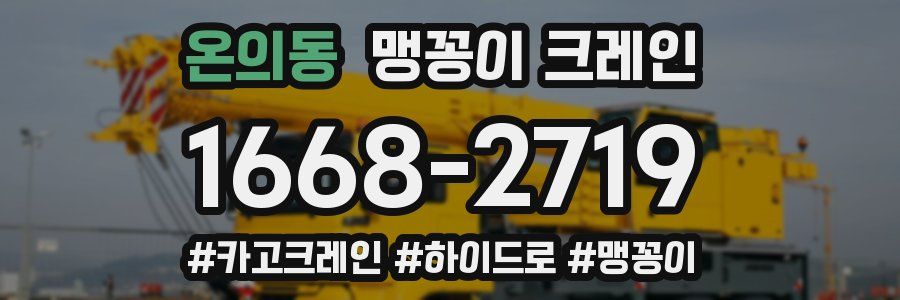 온의동 맹꽁이 크레인