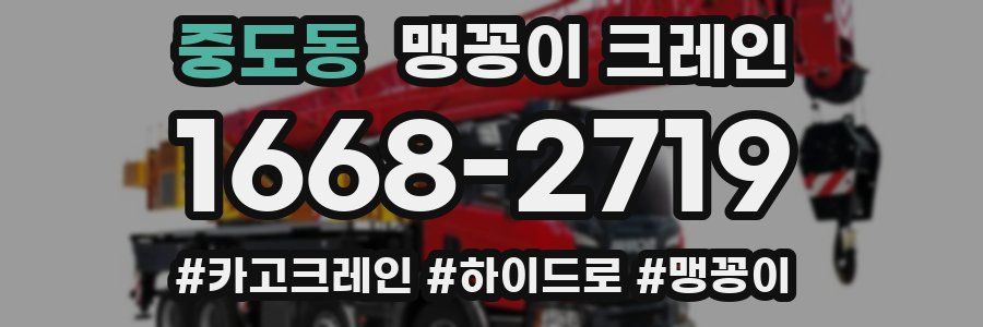 중도동 맹꽁이 크레인