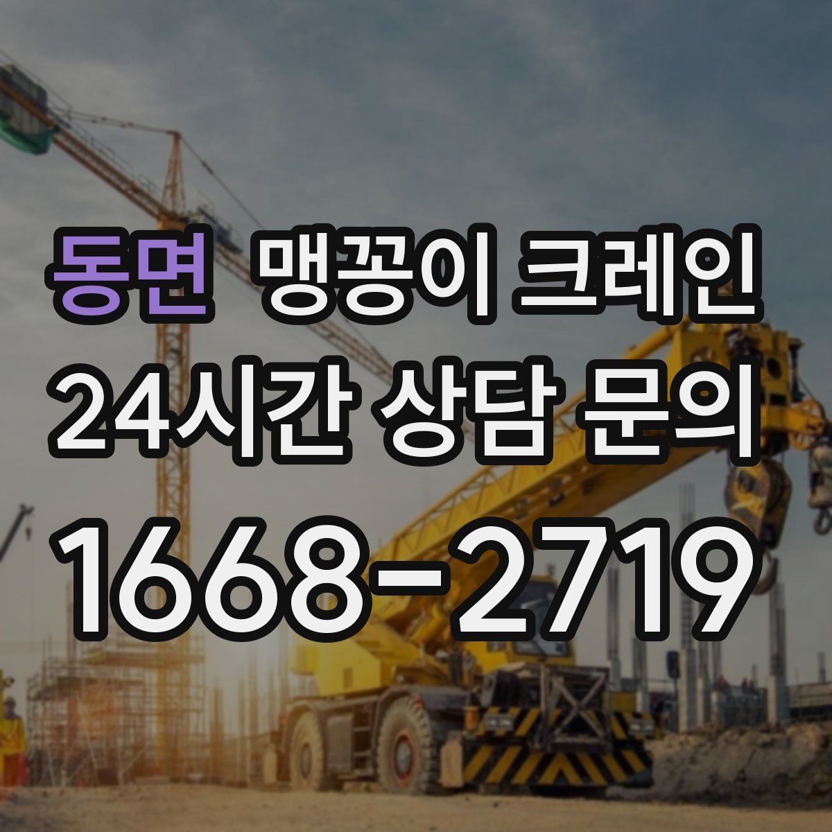 동면 맹꽁이 크레인