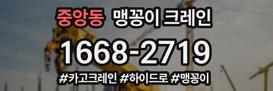 중앙동 맹꽁이 크레인