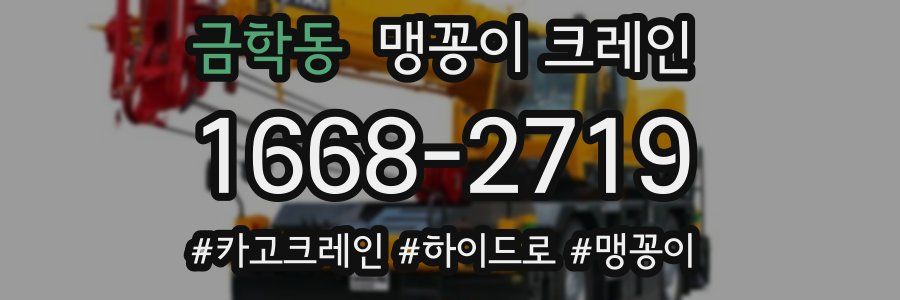 금학동 맹꽁이 크레인