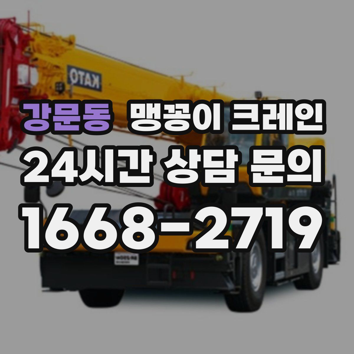 강문동 맹꽁이 크레인