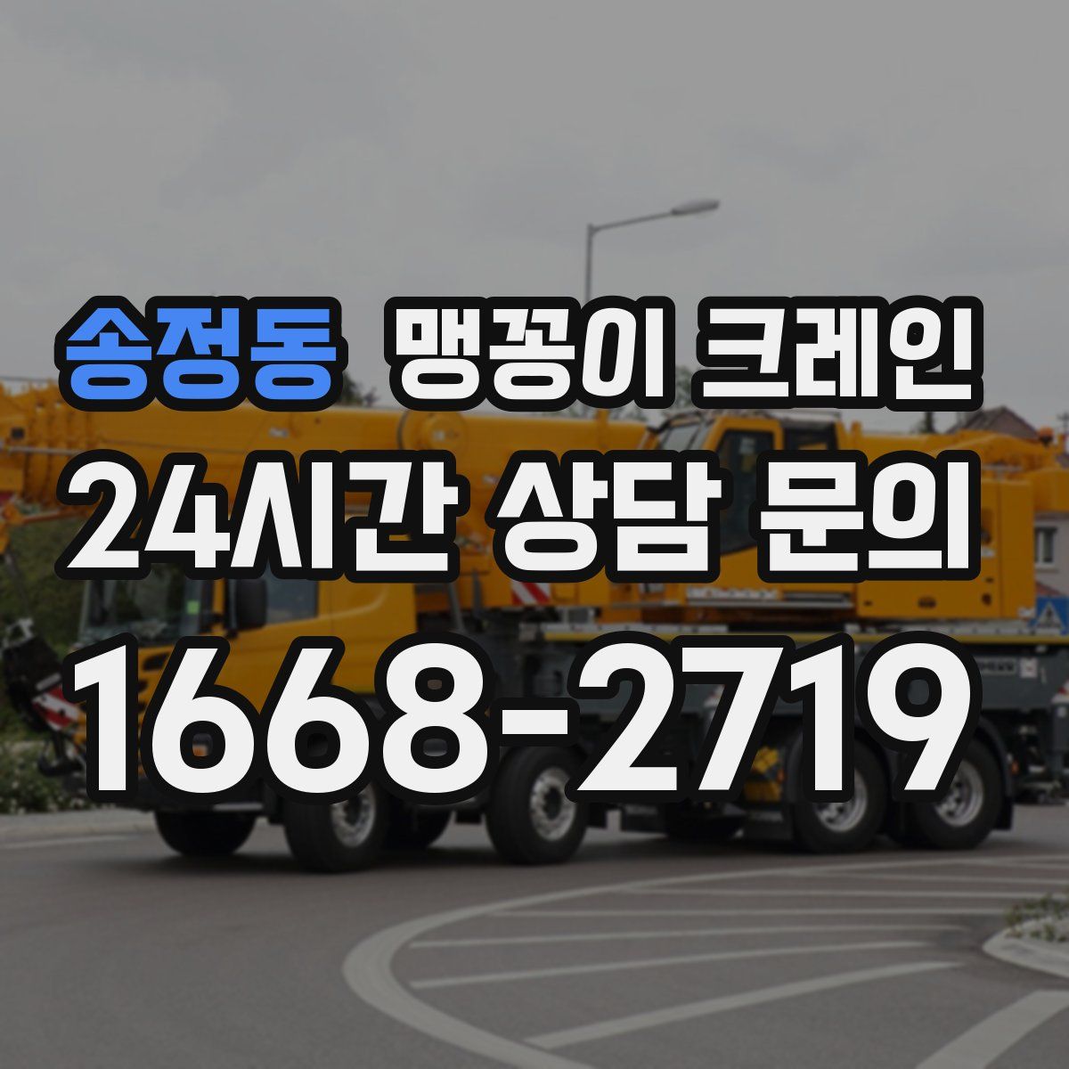 송정동 맹꽁이 크레인