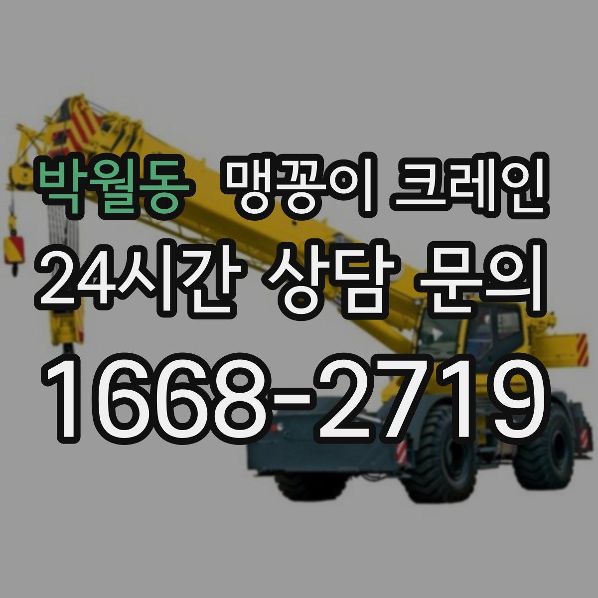 박월동 맹꽁이 크레인