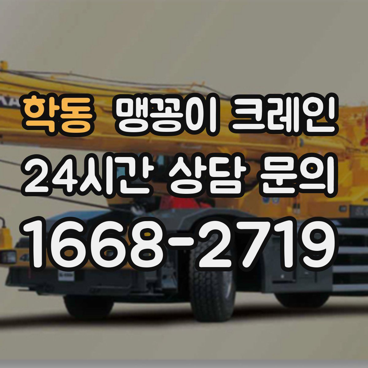 학동 맹꽁이 크레인