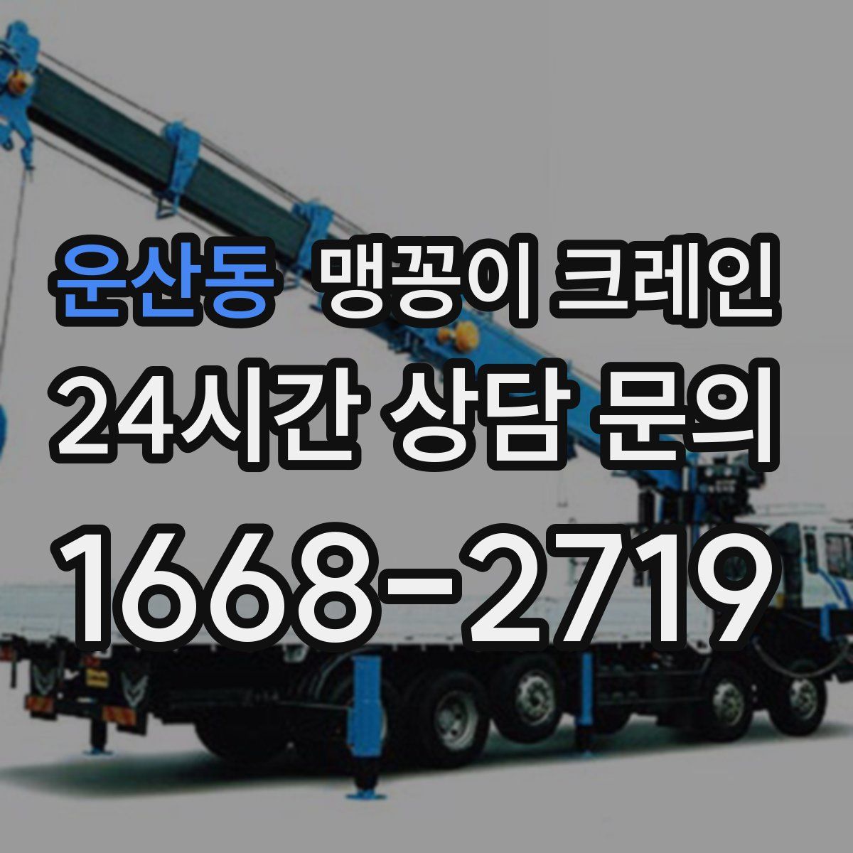 운산동 맹꽁이 크레인