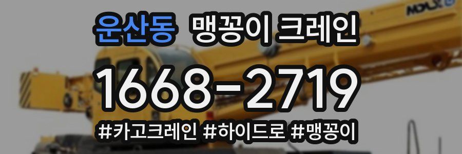 운산동 맹꽁이 크레인