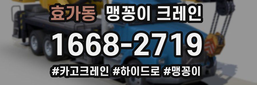 효가동 맹꽁이 크레인
