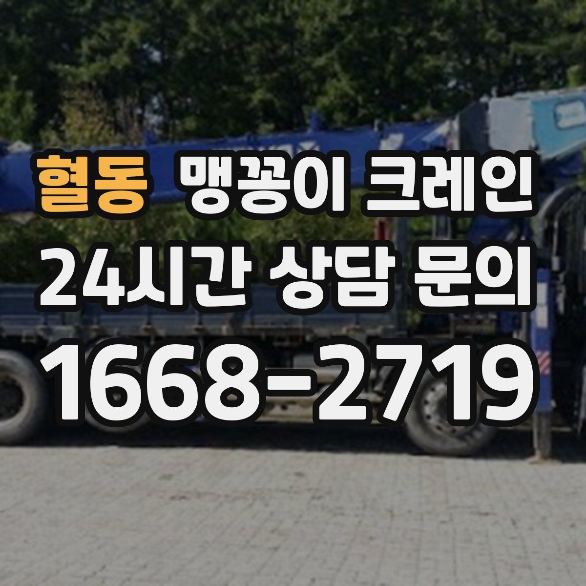 혈동 맹꽁이 크레인